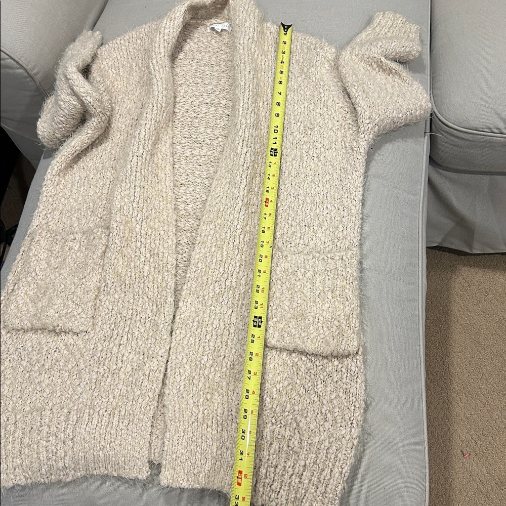 Emory Park Oversized Boucle Cardigan with Pockets Women's Size S - Picture 9 of 10